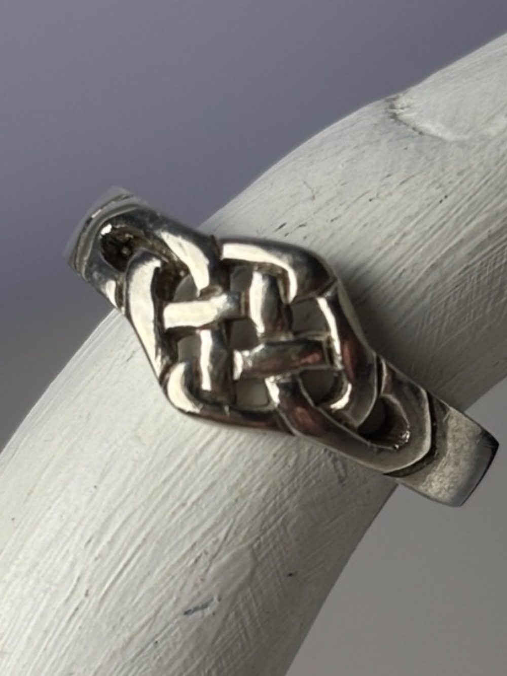 Adjustable Celtic Knot Sterling Silver Pinky Ring